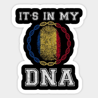 Romania  It's In My DNA - Gift for Romanian From Romania Sticker